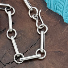 Load image into Gallery viewer, BUFFALO DANCER Taos Pueblo Coin & Sterling Silver Cross Concho Station Necklace