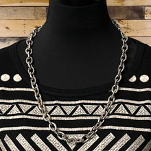 Load image into Gallery viewer, CAROLYN POLLACK Sterling Silver Necklace & Bracelet Set Heavy Plain Twist Links