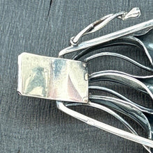 Load image into Gallery viewer, AMBERMAN Cognac Baltic Amber & Sterling Silver Art Nouveau Style Hinged Bracelet