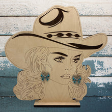 Load image into Gallery viewer, 1990s TINA JONES Navajo Sterling & Sleeping Beauty Turquoise Butterfly Earrings