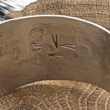 Load image into Gallery viewer, 1990s Native American NAVAJO Sterling & Turquoise Asymmetrical Cuff Bracelet