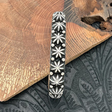 Load image into Gallery viewer, HAPPY PIASSO Navajo Sterling Silver Cuff Bracelet Star Shots & Raindrops 7.125"