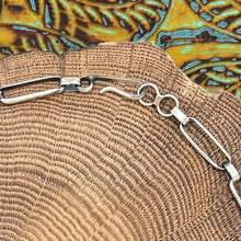 Load image into Gallery viewer, MARY ELLEN PEASE Navajo Sterling Silver & Armenian Turquoise 5-Station Necklace