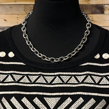Load image into Gallery viewer, CAROLYN POLLACK Sterling Silver Necklace & Bracelet Set Heavy Plain Twist Links