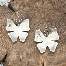 Load image into Gallery viewer, 1990s TINA JONES Navajo Sterling & Sleeping Beauty Turquoise Butterfly Earrings