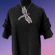 Load image into Gallery viewer, FEDERICO JIMENEZ Sterling Silver & Amethyst Encrusted Statement Dragonfly Brooch