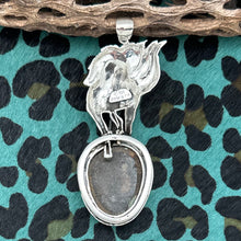Load image into Gallery viewer, SOM'S BALI Sterling Silver Hubei Turquoise Horse Pendant Flowing Mane & Tail