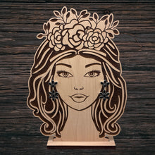 Load image into Gallery viewer, FEDERICO JIMENEZ Sterling Silver Onyx Floral & Fan Cluster Post Dangle Earrings