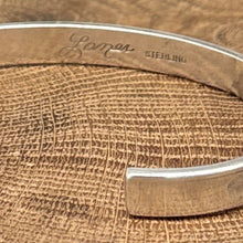 Load image into Gallery viewer, TONY LANER Navajo Sterling Silver Greek Key Design Cuff Bracelet Signed 6.25"