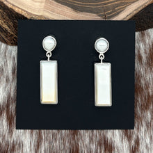 Load image into Gallery viewer, FEDERICO JIMENEZ Sterling Silver Freshwater Mother Of Pearl Post Dangle Earrings