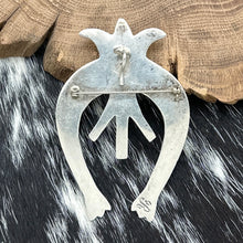 Load image into Gallery viewer, SADIE RANDOLPH Navajo Sandcast Silver Statement Naja Pin/Pendant Signed R