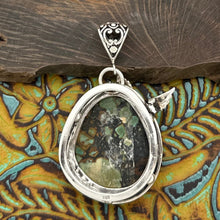 Load image into Gallery viewer, SOM'S BALI Lovely Sterling Silver & Hubei Turquoise Hummingbird Pendant