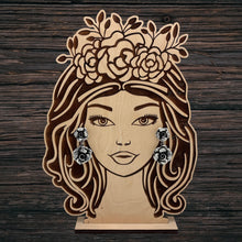 Load image into Gallery viewer, FEDERICO JIMENEZ Sterling Silver Double 3-D Rose Flower Post Earrings Curly Ques