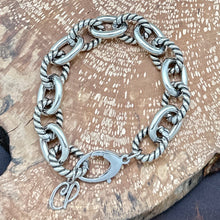 Load image into Gallery viewer, CAROLYN POLLACK Sterling Silver Necklace & Bracelet Set Heavy Plain Twist Links