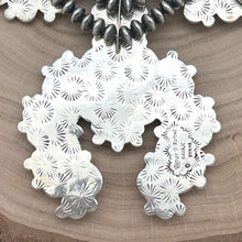 Load image into Gallery viewer, TONYA JUNE RAFAEL Navajo Sterling Turquoise Showstopper Squash Blossom Necklace