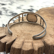 Load image into Gallery viewer, 1970s Native American NAVAJO Sterling Silver & Rustic Turquoise Cuff Bracelet