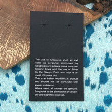 Load image into Gallery viewer, Native American NAVAJO Sterling & Sonoran Gold Turquoise Double Concho Earrings