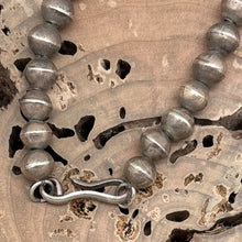 Load image into Gallery viewer, 1950s Native American ZUNI Sterling Multi-Stone Sunface Station Necklace Naja