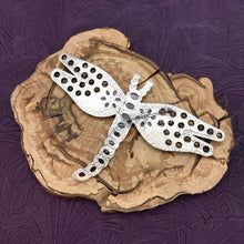 Load image into Gallery viewer, FEDERICO JIMENEZ Sterling Silver & Amethyst Encrusted Statement Dragonfly Brooch