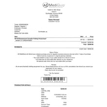 Load image into Gallery viewer, GOLDEN TECHNOLOGIES BuzzAround CarryOn Folding Power Chair Model GP130 Red Blue