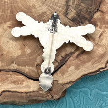 Load image into Gallery viewer, DARRIN LIVINGSTON Navajo Sterling Silver & Hubei Turquoise Dragonfly Pin Pendant
