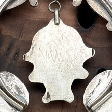 Load image into Gallery viewer, WILSON BAHE Navajo Sterling Silver & Kingman Turquoise Squash Blossom Necklace