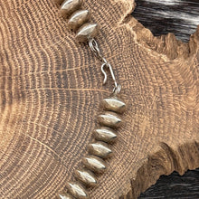 Load image into Gallery viewer, WILSON PADILLA Navajo Sterling Silver & Turquoise Pendant Necklace Saucer Beads