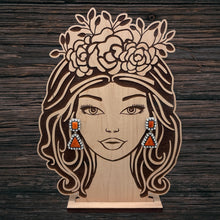 Load image into Gallery viewer, FEDERICO JIMENEZ Sterling Silver Orange Spiny Grey Pearl Cluster Dangle Earrings