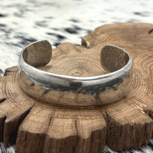 Load image into Gallery viewer, KIRK SMITH Native American Navajo Sterling Silver Elegant Stacker Cuff Bracelet