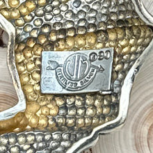 Load image into Gallery viewer, 1990s JM Gold Vermeil Over Sterling Silver 2-Piece Belt Buckle Set Dots Textures