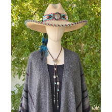 Load image into Gallery viewer, SOUTHWEST STYLE Sterling Silver Bolo Tie With Stamped Slide Diamond Butterflies