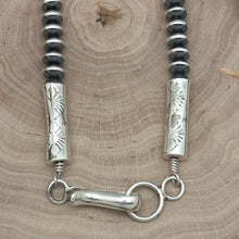 Load image into Gallery viewer, TONYA JUNE RAFAEL Navajo Sterling Turquoise Showstopper Squash Blossom Necklace
