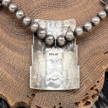 Load image into Gallery viewer, 1980s Native American NAVAJO Sterling Brass & Copper Fetish Bear Necklace Set