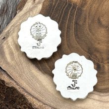 Load image into Gallery viewer, FEDERICO JIMENEZ Sterling Silver Turquoise & Onyx Cluster Flower Post Earrings