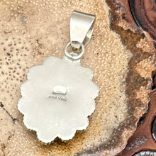 Load image into Gallery viewer, BEA TOM Navajo Sterling Silver & Kingman Turquoise Multi-Stone Cluster Pendant