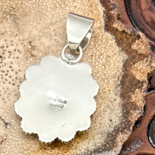 Load image into Gallery viewer, BEA TOM Navajo Sterling Silver & Campitos Turquoise Multi-Stone Cluster Pendant