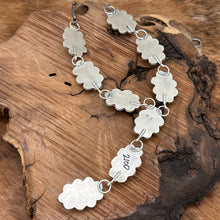 Load image into Gallery viewer, Native American NAVAJO Sterling & Pink Conch Shell Lariat Necklace Signed PN