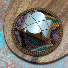 Load image into Gallery viewer, VINTAGE 1950s TAXCO MEXICO Sterling Silver Scalloped Statement Cuff Bracelet