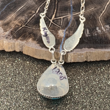 Load image into Gallery viewer, New Native American Sterling Silver Kingman Turquoise Necklace & Earrings Set