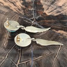 Load image into Gallery viewer, New Native American Sterling Silver Kingman Turquoise Necklace & Earrings Set