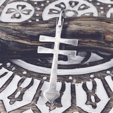 Load image into Gallery viewer, Dan Dodson Southwest Style Sterling Silver Turquoise Cross Pendant