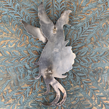 Load image into Gallery viewer, Vintage 1940s Mexico Sterling Silver & Turquoise Statement Bird Pin Flowers