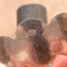 Load image into Gallery viewer, VINTAGE 1950s TAXCO MEXICO Sterling Silver Scalloped Statement Cuff Bracelet