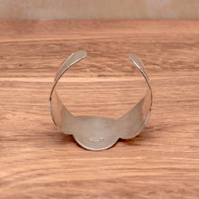 Load image into Gallery viewer, VINTAGE 1950s TAXCO MEXICO Sterling Silver Scalloped Statement Cuff Bracelet