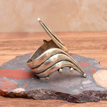 Load image into Gallery viewer, VINTAGE 1950s TAXCO MEXICO Sterling Silver Pointed Statement Clamper Bracelet