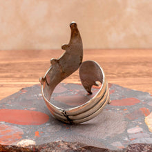 Load image into Gallery viewer, VINTAGE 1950s TAXCO MEXICO Sterling Silver Pointed Statement Clamper Bracelet