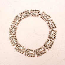Load image into Gallery viewer, VINTAGE DANECRAFT Sterling Silver Chunky Scroll Design Choker Necklace