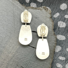 Load image into Gallery viewer, ZINA BEVERLY HILLS Sterling Silver Clip Earrings With Elongated Rounded Dangles
