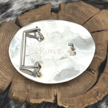 Load image into Gallery viewer, DANNY ROMERO Native American Yaqui Sterling Silver Running Horses Belt Buckle
