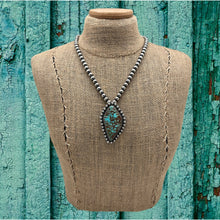 Load image into Gallery viewer, MARIO MADRID Southwest Style Sterling Silver &amp; Turquoise Pendant Removable Bail
